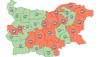 Прогноза: пикът на четвъртата вълна в България ще е през септември. Как изглежда сега COVID картата