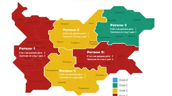 COVID картата: в тъмночервено без Кърджали и Търговище