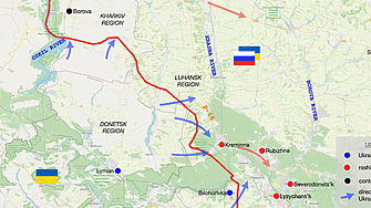 Украйна с големи пробиви в Донецк, Харков и Херсон (КАРТИ)