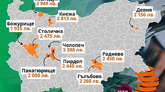 Най-високите заплати - в малки общини. София е четвърта, Пловдив - №22 